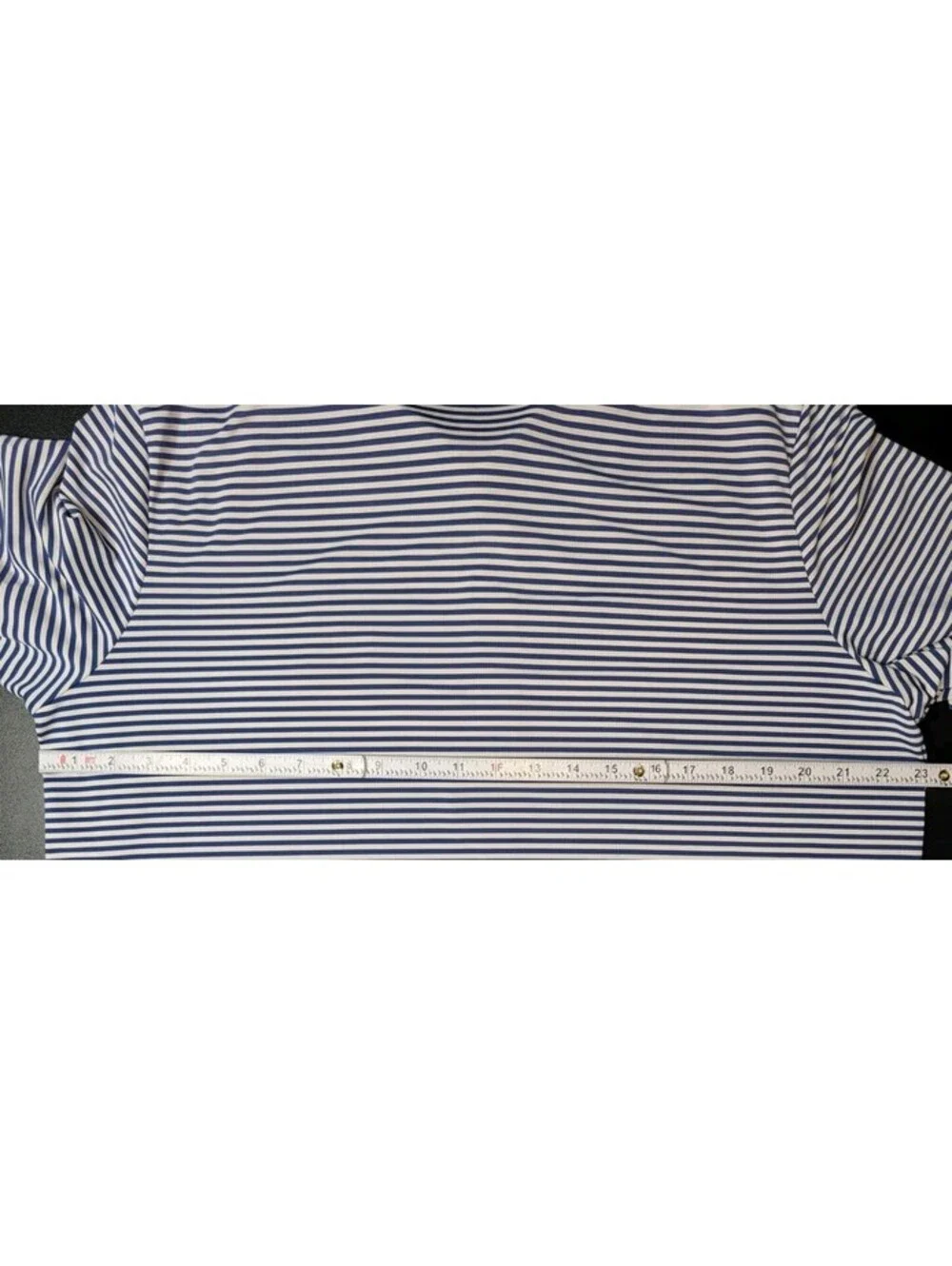 Ralph Lauren RLX Blue White Stripe Golf Polo US Open Merion 2013 Large